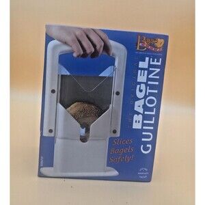 Bagel Biter - The Original Bagel Guillotine, Bagel Slicer, Red (New)